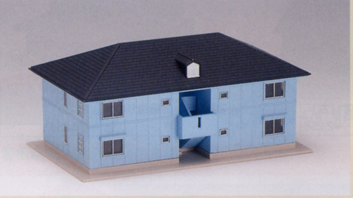 鉄道模型専門店 【二階建アパート （ストラクチャー） 】Nゲージ