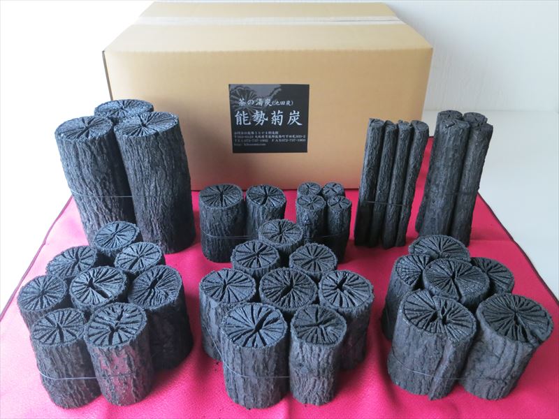 炉用組炭小箱（輪胴タイプ） 全国唯一 能勢菊炭、池田炭窯元直営店 炭
