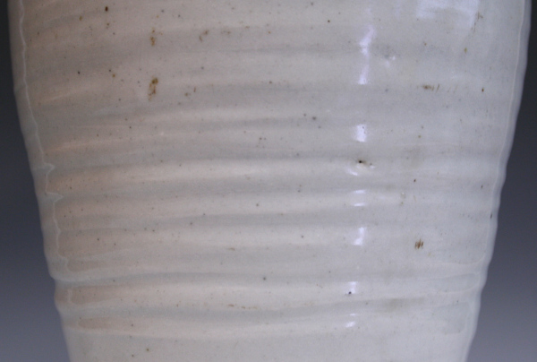 古美術青華堂｜H918 初期伊万里・白磁千段巻文壺(江戸時代）