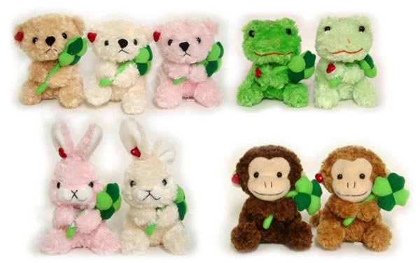 商品紹介 カエル ごろんぱ 幸せを呼ぶかえるさん 幸せを呼ぶクローバー