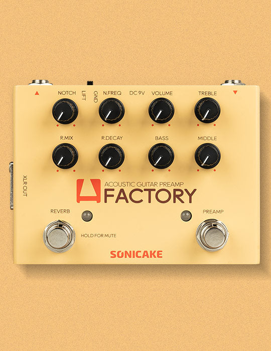 SONICAKE A Factory: Acoustic Instruments Preamp with Digital Reverb