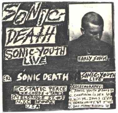 SONICYOUTH.COM DISCOGRAPHY - ALBUM: SONIC DEATH