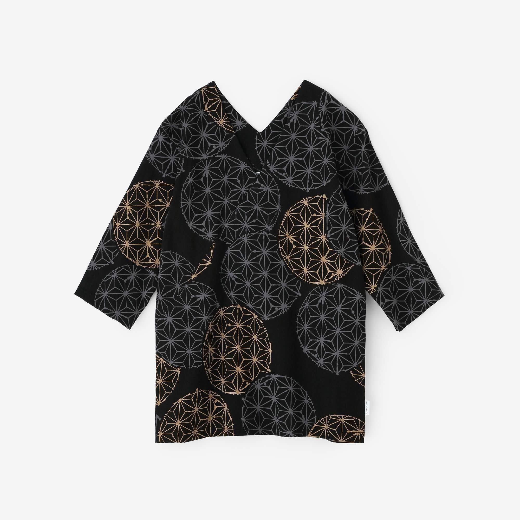 高島縮 40/40 抜衿ジバン 六分丈／麻てまり