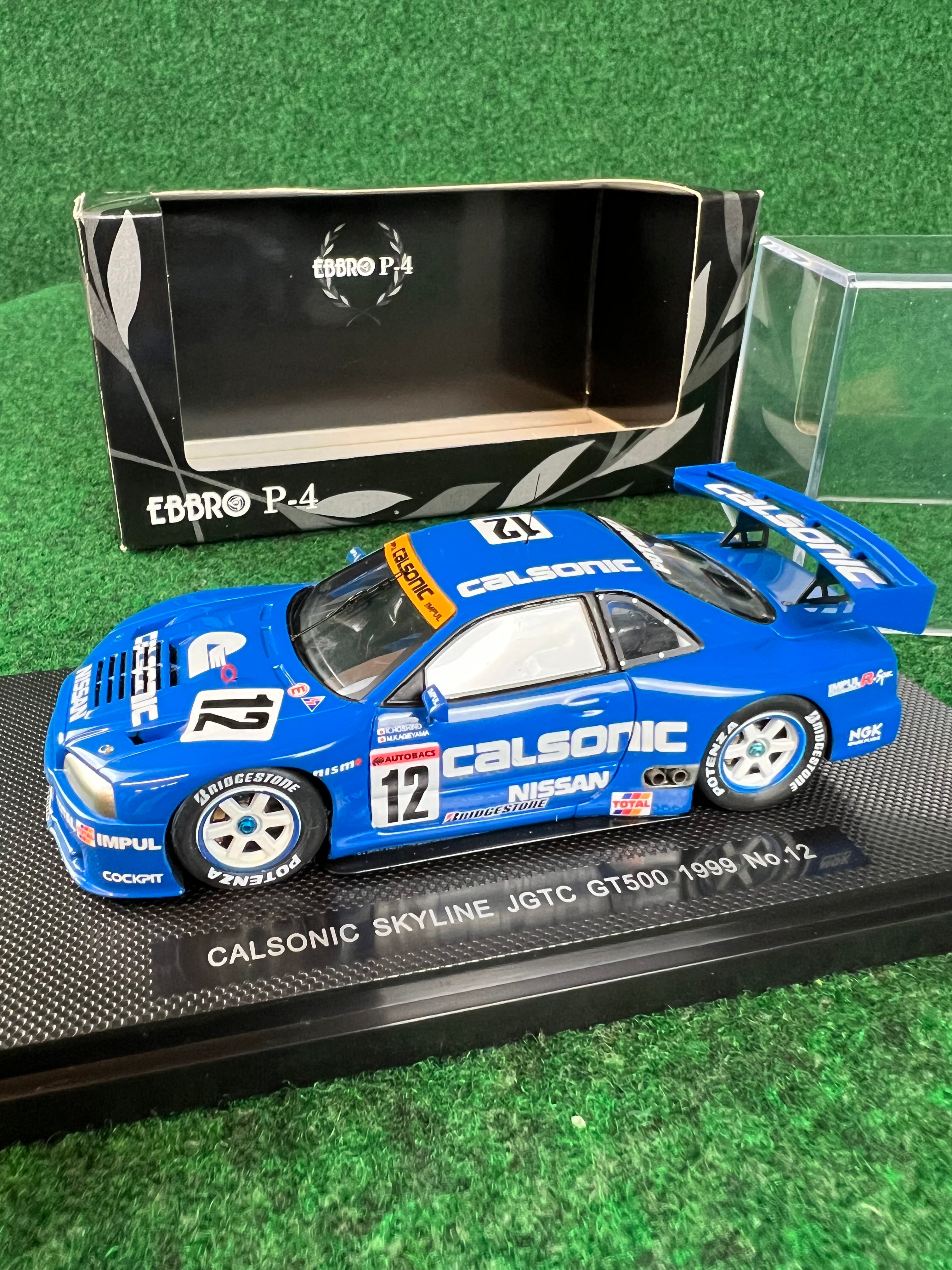 EBBRO P-4 - JGTC 1999 Calsonic Nissan Skyline R34 GTR 1/43 Scale