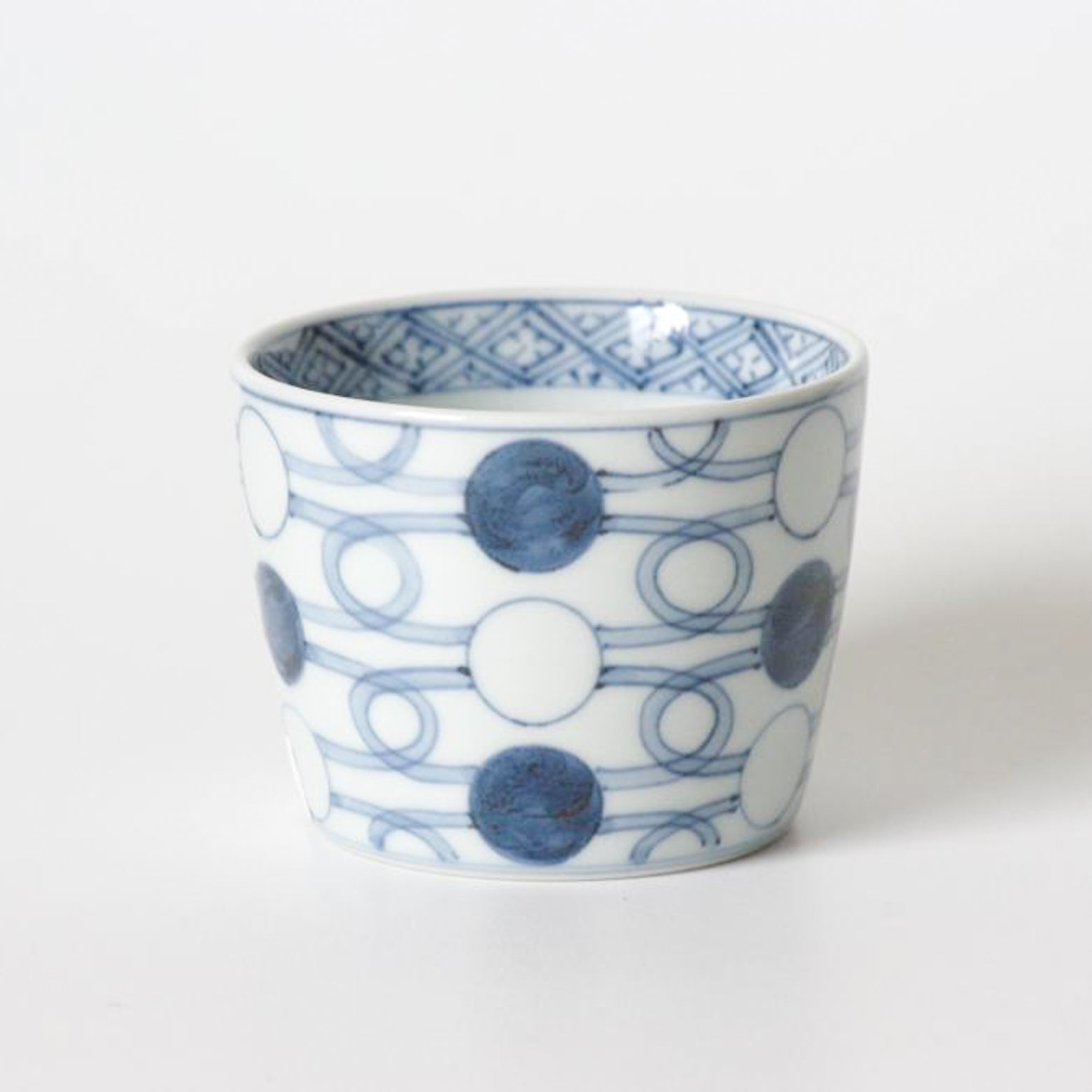 有田焼 染付丸繋ぎ紋 そば猪口(大) 220ml 李荘窯の通販｜Studio1156
