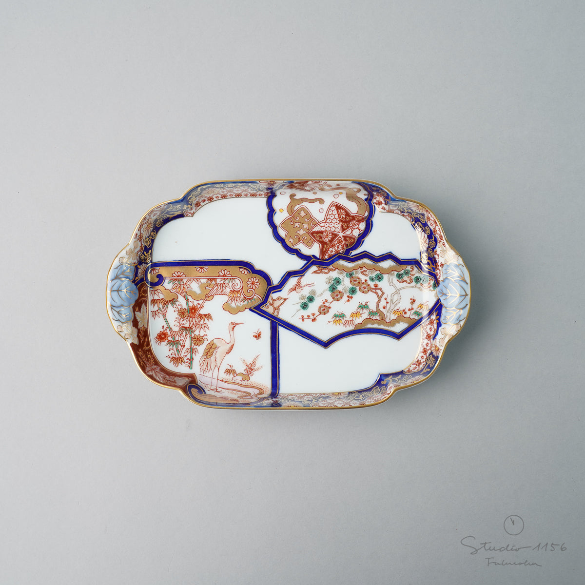 有田焼 染錦金彩 松竹梅鶴絵 銘々皿 17cm 其泉窯の通販｜Studio1156