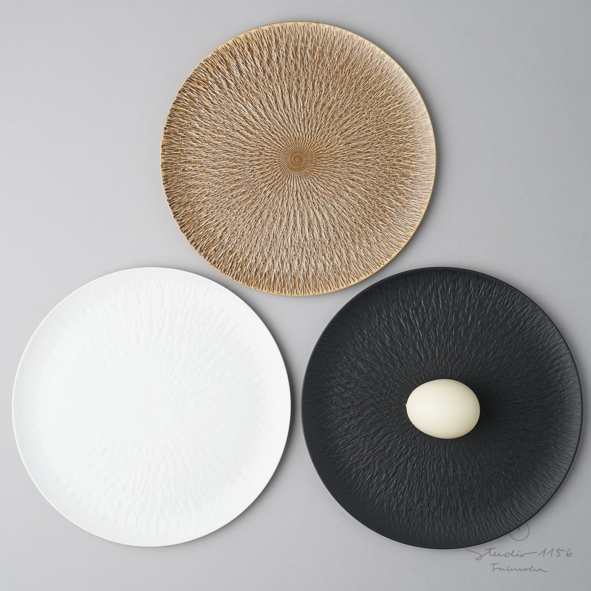 有田焼 飛鉋 フラットプレート(M) 21cm [強化磁器] 李荘窯の通販