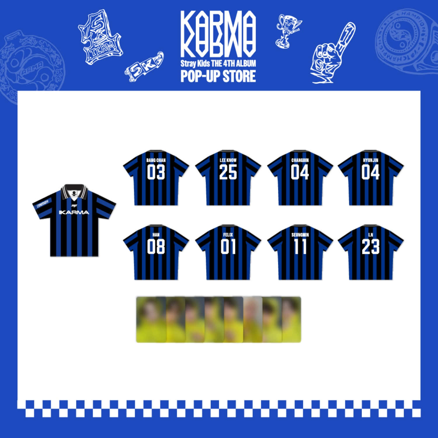 STRAY KIDS POP-UP STORE [KARMA] OFFICIAL MD - 16. UNIFORM T-SHIRT