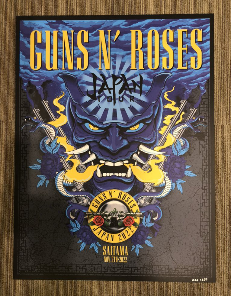 Guns N' Roses Japan Tour 2022 - Tour Goods