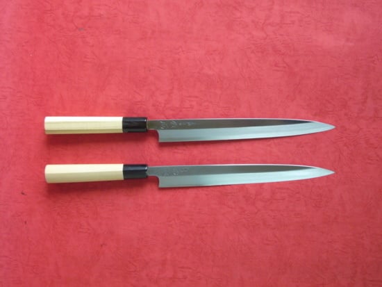 本霞青鋼）柳刃刺身庖丁