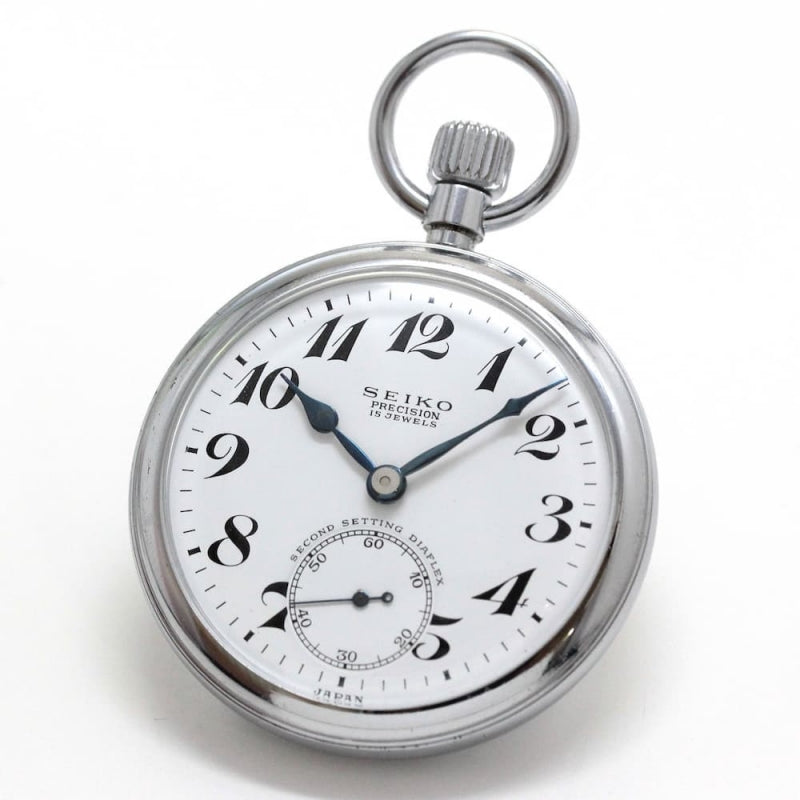 昭和40年の19セイコー鉄道時計/15石/秒針止め機能/絶版時計