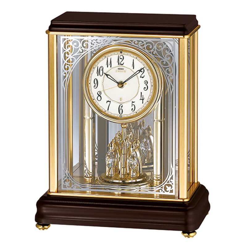 SEIKO EMBLEM セイコーエムブレム 木の風合いが魅力な回転飾り