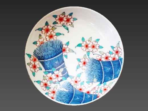 鍋島藩窯 市川光山 －作品紹介－ 高台鉢 七寸①