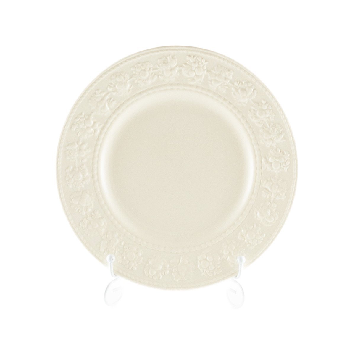 ウェッジウッド フェスティビティ アイボリー 中皿 リム 21cm 白 大