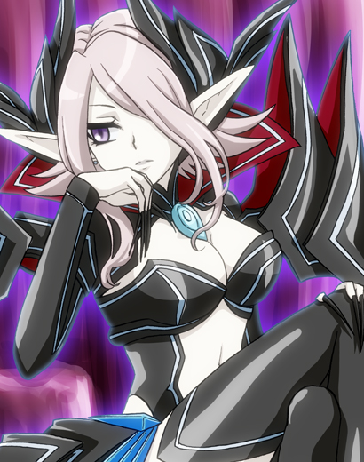 カードファイト!!ヴァンガードのユニット『髑髏の魔女 ネヴァン』 – 描