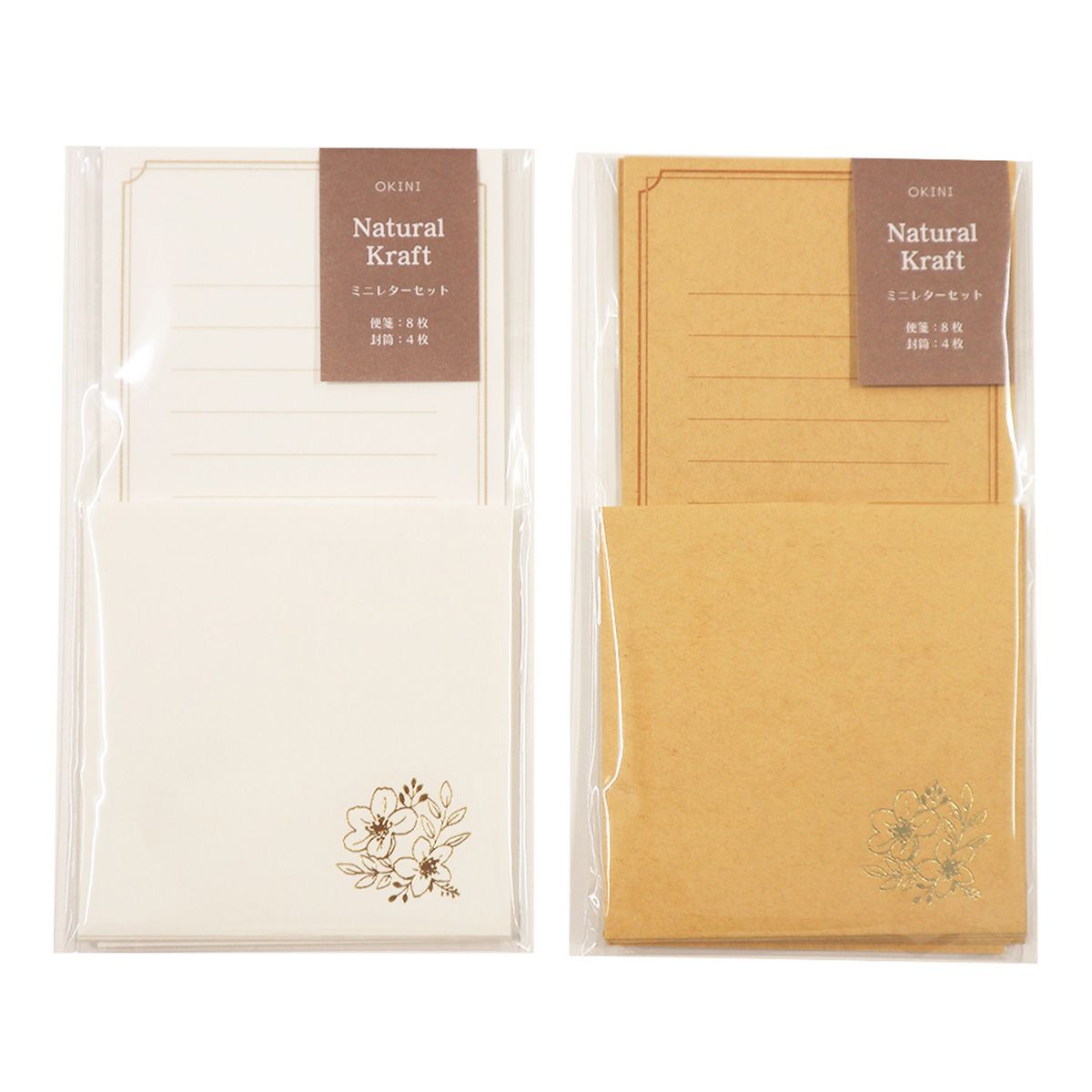 まとめ買い】ミニレターセット 4セットナチュラルクラフト 0911/350283