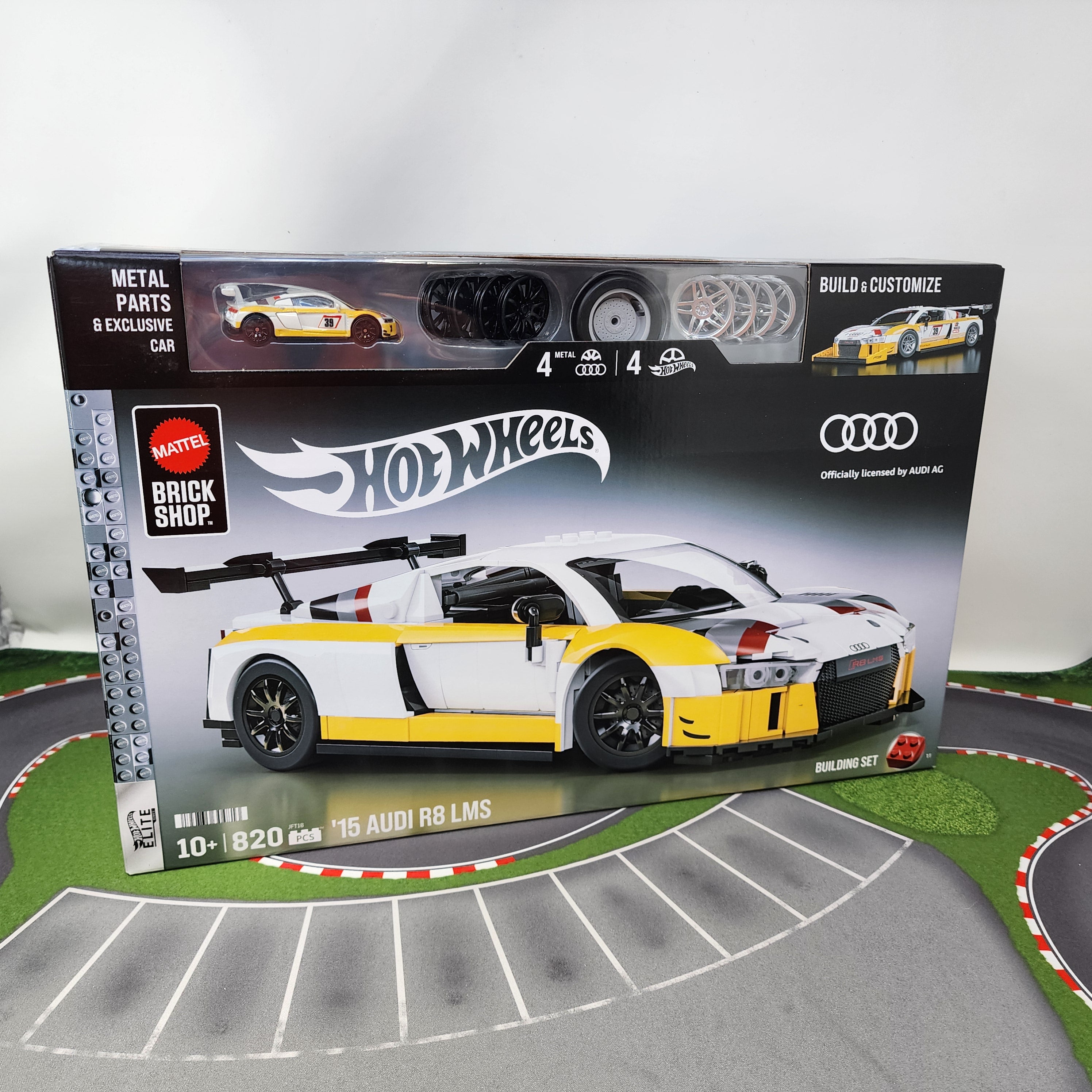 15 Audi R8 LMS * Hot Wheels Mattel Brick Shop – Wheelcollectors LLC