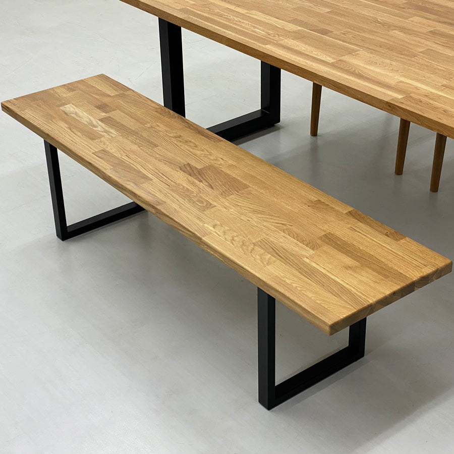 IKシリーズ ダイニングベンチ 単品 オーク – Wooden JAPAN 匠一松