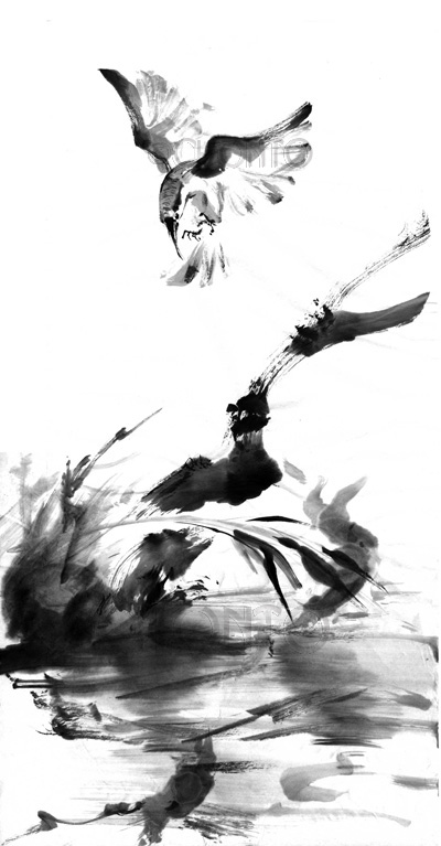 水墨画イラストレーター渡邊ちょんとwow!CHONTO illustration