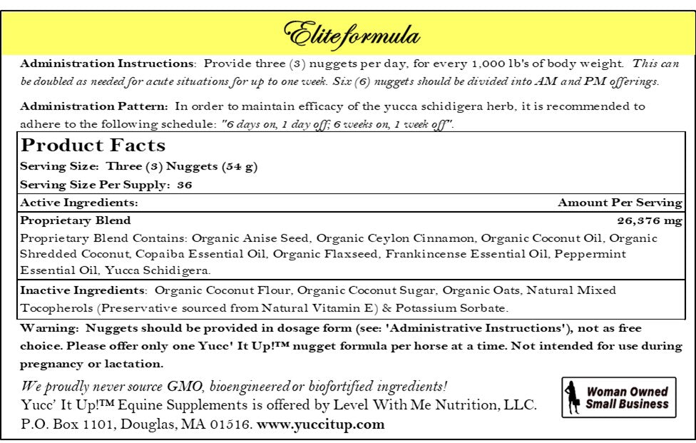 Yucc' It Up!® Elite formula – Yucc' It Up! Equine Supplements
