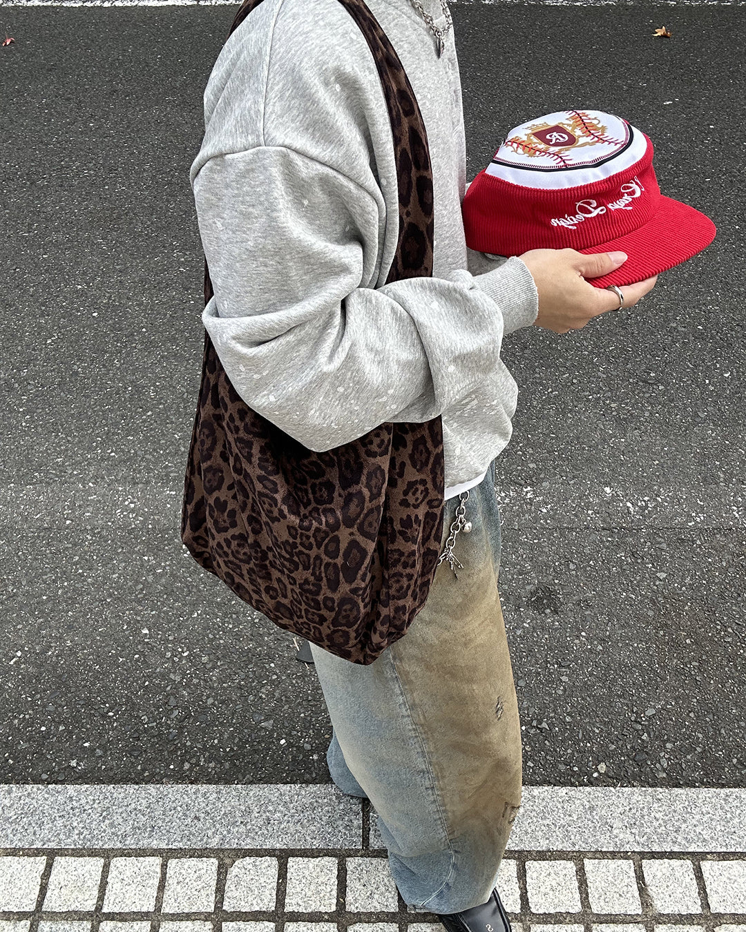 即納】レオパード柄ワンショルダーカレッジバッグSK5001 – YOLO（ヨロ