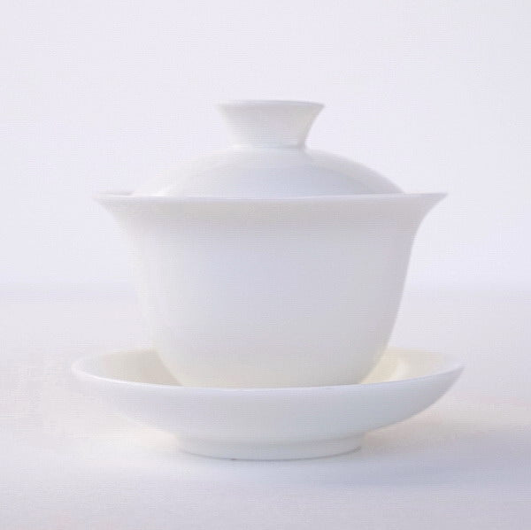 中国美術 白磁 碗 碗台 二件揃 φ12.5cm(LC512)