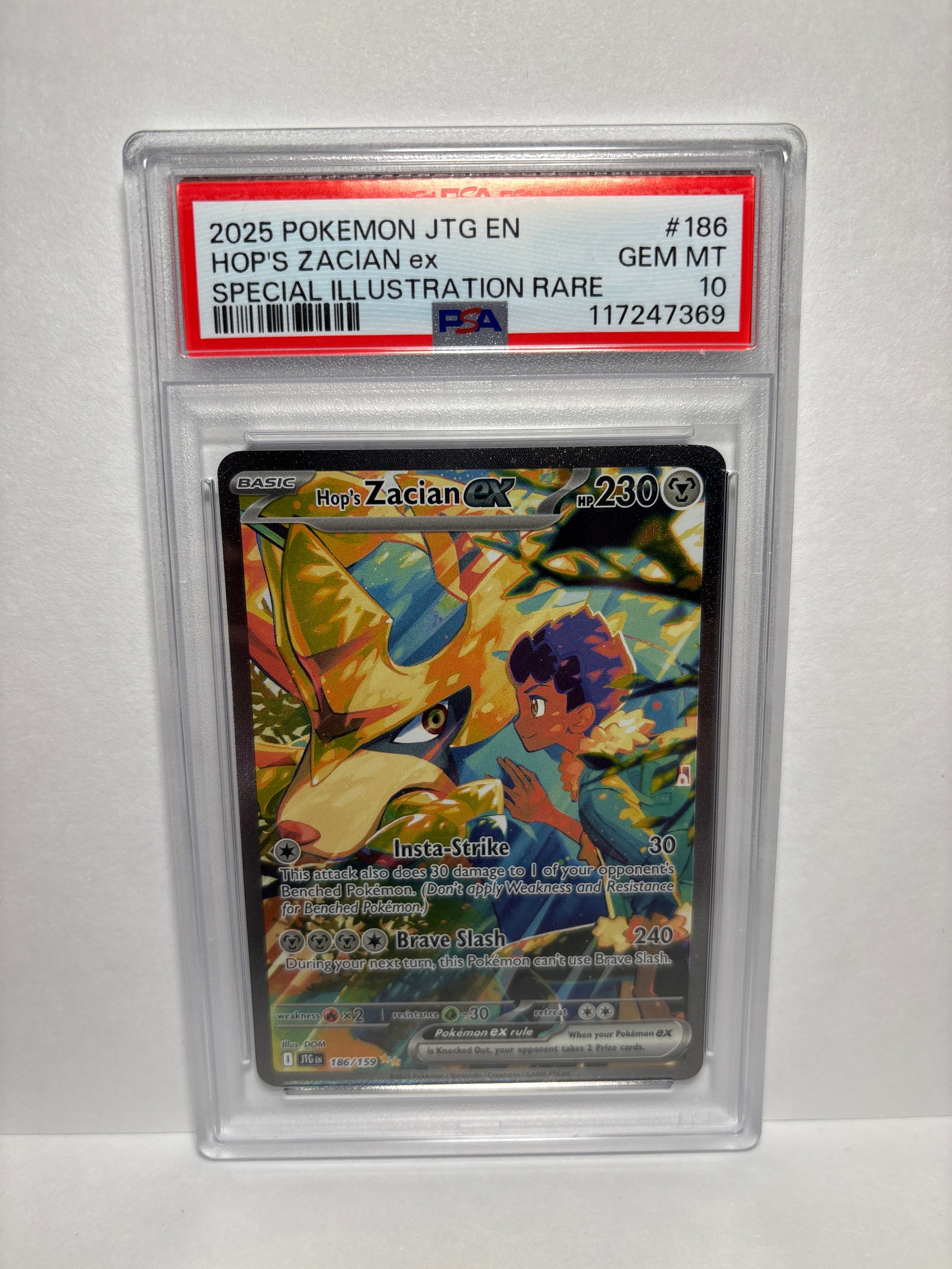 Pokemon Hop's Zacian ex 186/159 PSA 10 – Zapp! Comics