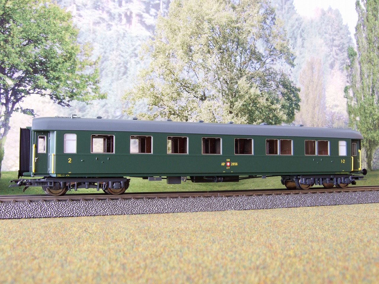 スイス国鉄 ヒストリック旧型客車セット II (ROCO 45915) 1回目 1/2等