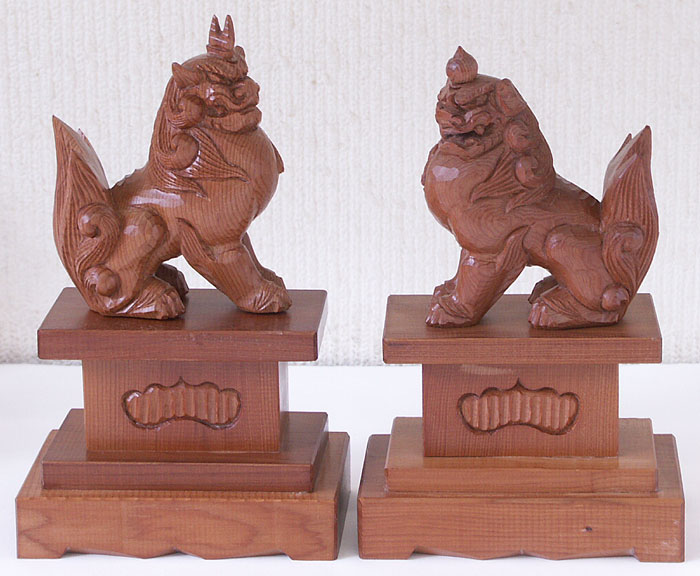 一位一刀彫 高砂（一位の木台付き） 一位一刀彫 高砂 一位の木台付き