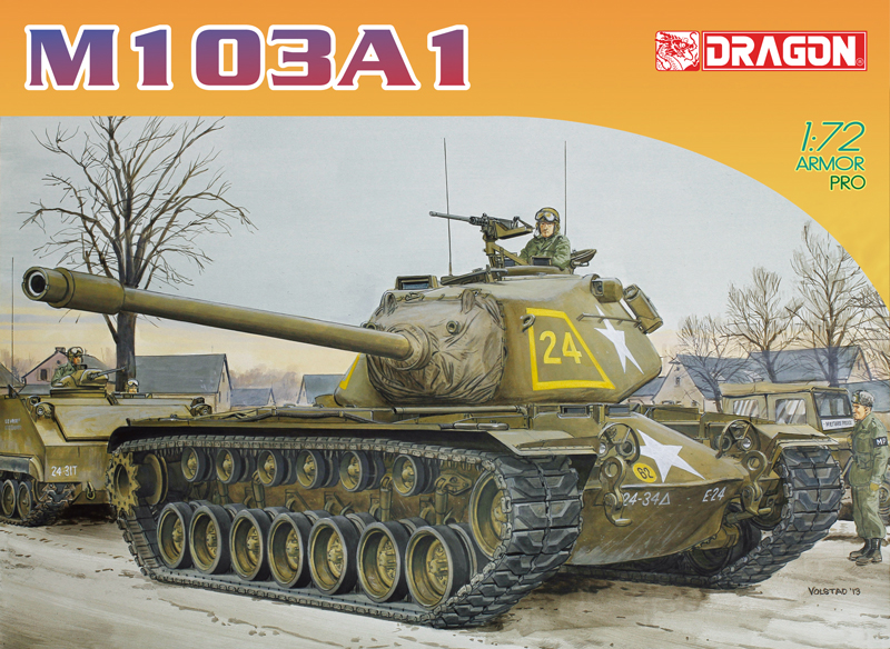 7519 - 1/72 M103A1 Heavy Tank - Dragon Plastic Model Kits