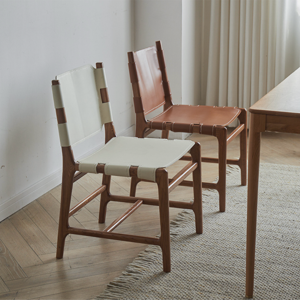 レザー ウッド ナチュラル モダン チェア おしゃれ ひとり暮らし