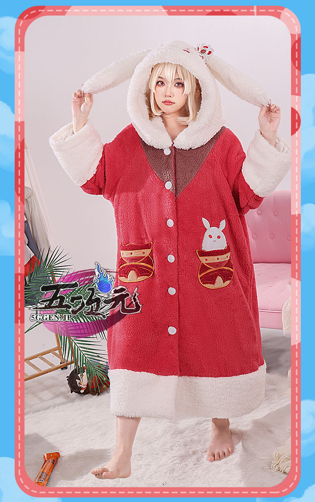 三分妄想 原神 コスプレ パジャマ 寝巻き 甘雨 クレー 衣装