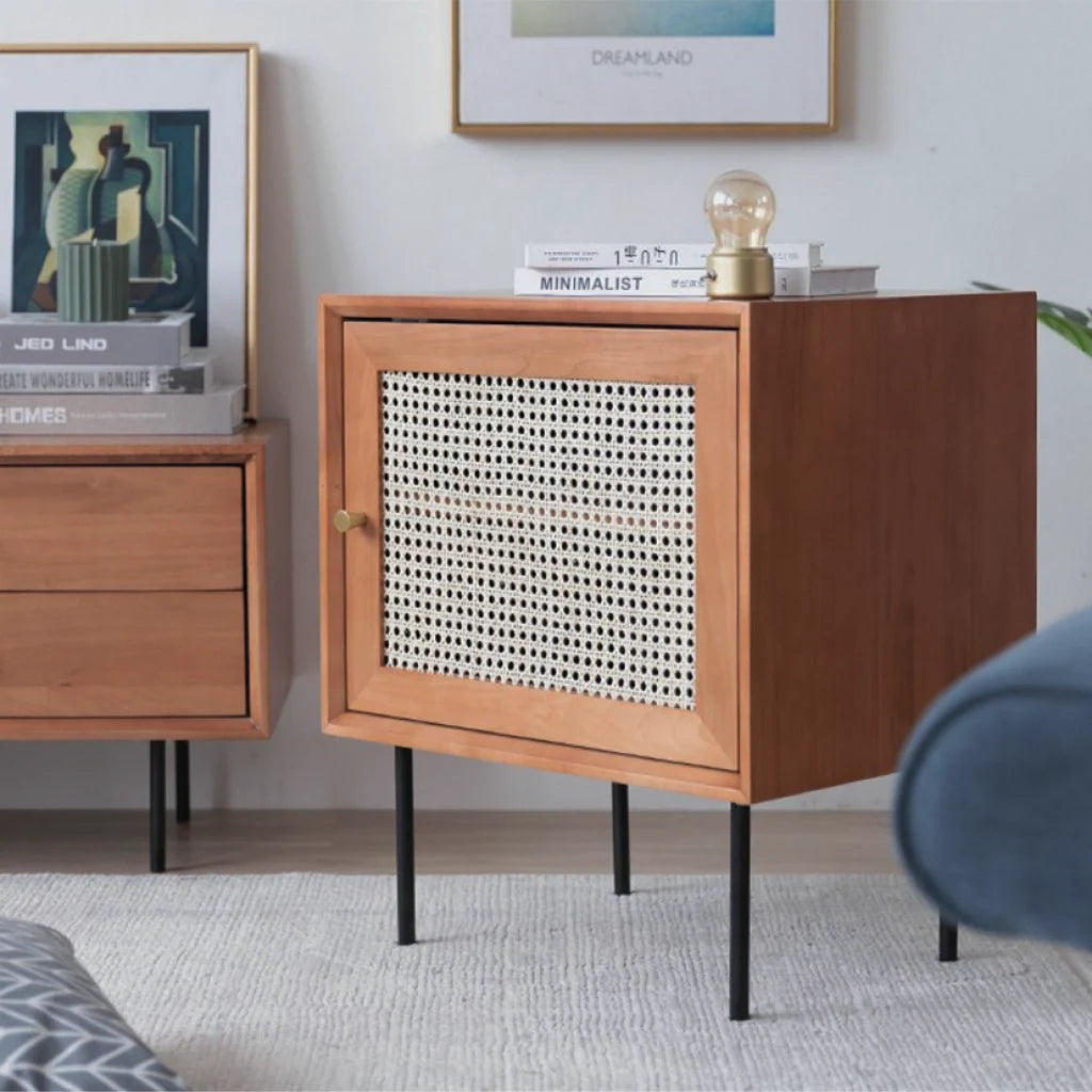 ラタンキャビネット おしゃれ収納家具 北欧ナチュラルモダン – 6JOHAN