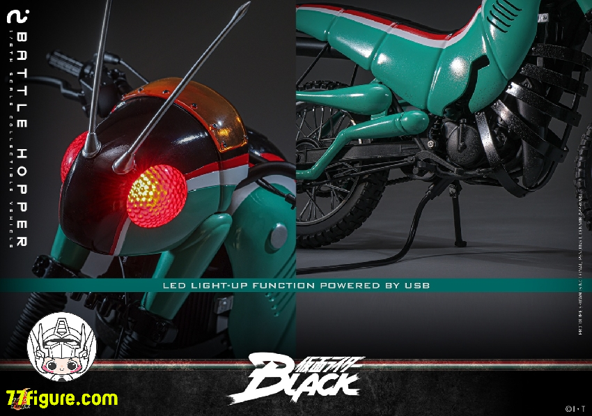 HotToys 1/6 TMS161 仮面ライダーBLACK バトルホッパー 塗装済み可動
