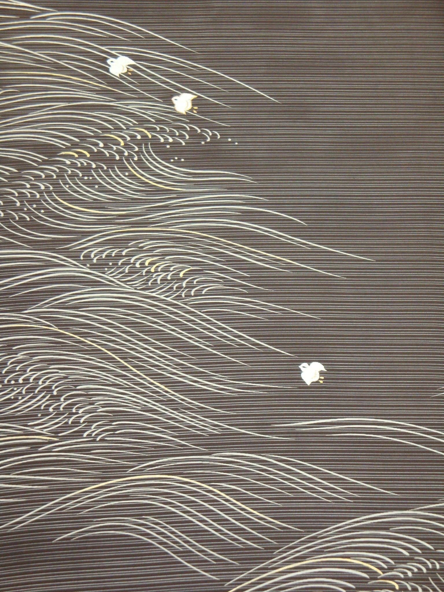 涼をイメージする 流水・波文様に千鳥 ｜ バイク呉服屋の忙しい日々