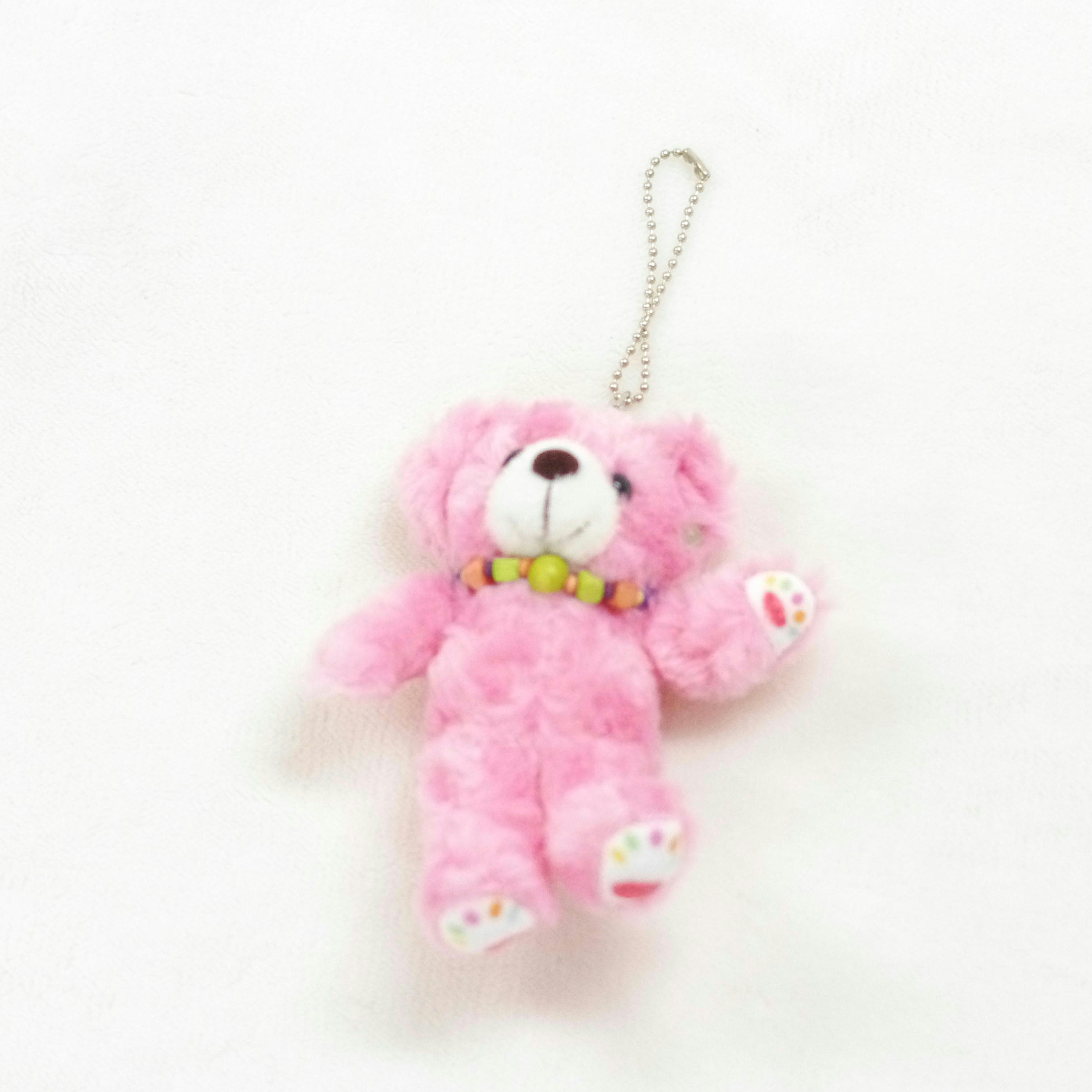 仔熊のラルク ピンク キーホルダー | テディベア通販お探しなら美術館