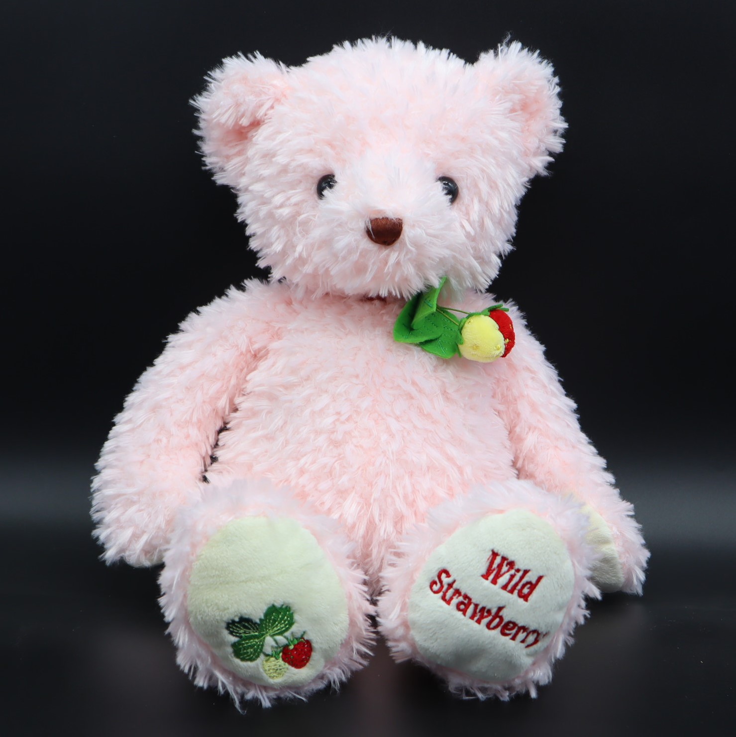 ワイルドストロベリーベア ピンク Lサイズ | テディベア通販お探しなら