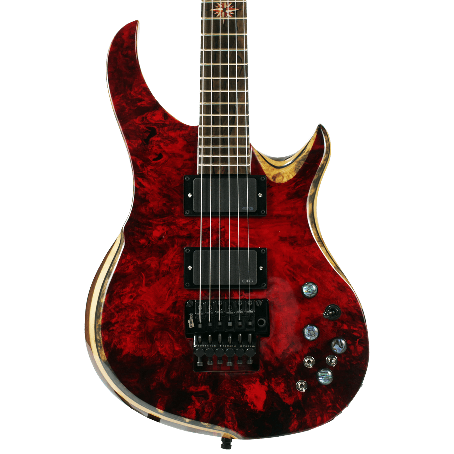 Spring BH Buckeye Burl Ruby - 10s Guitars