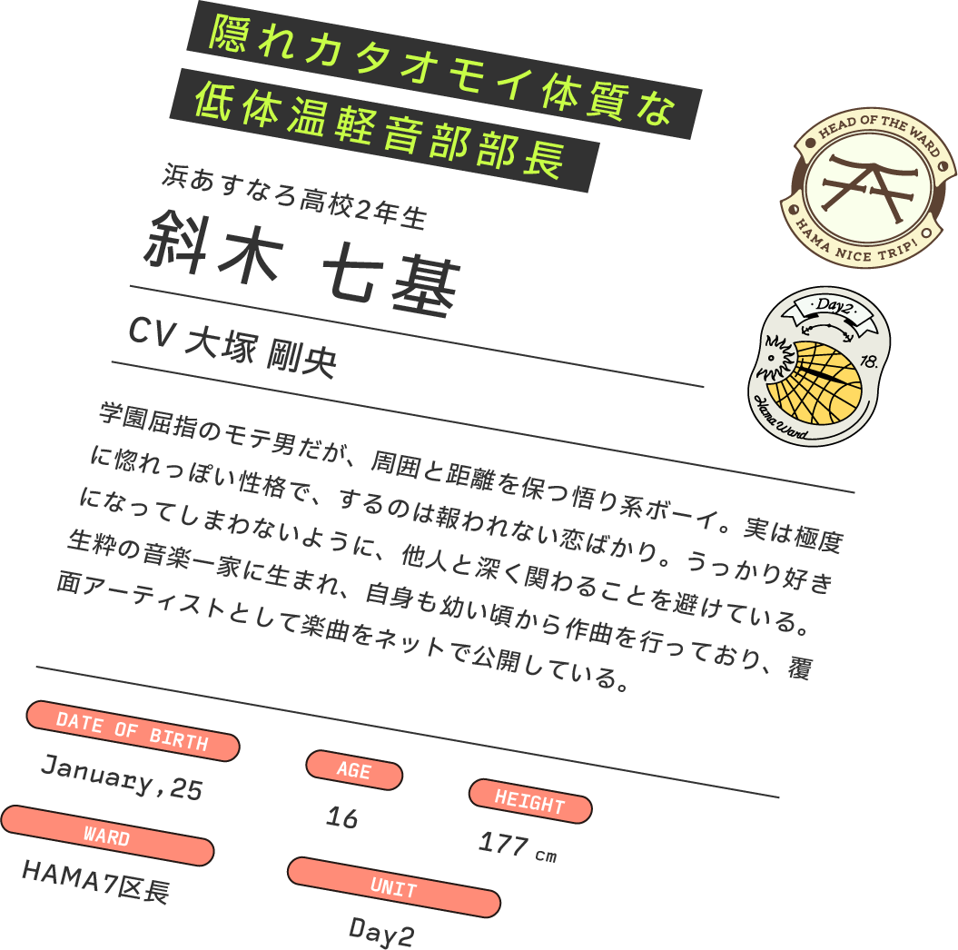 斜木 七基｜Day2｜【公式】18TRIP（エイトリ）