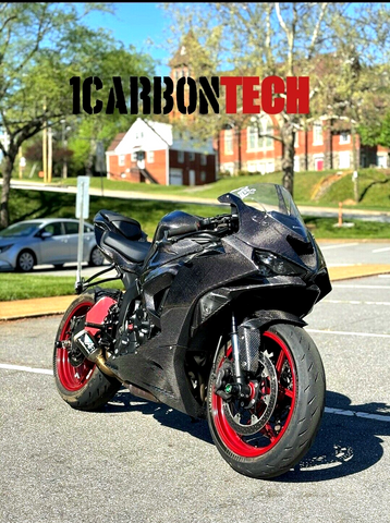 09-2026 KAWASAKI ZX-6R ZX-636 CARBON FIBER REAR FENDER HUGGER