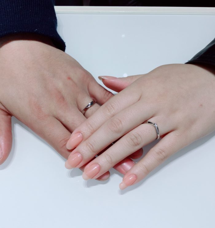 NIWAKAの初桜・細タイプ】結婚指輪をご成約 新潟市J様・I様 - ISSHINDO