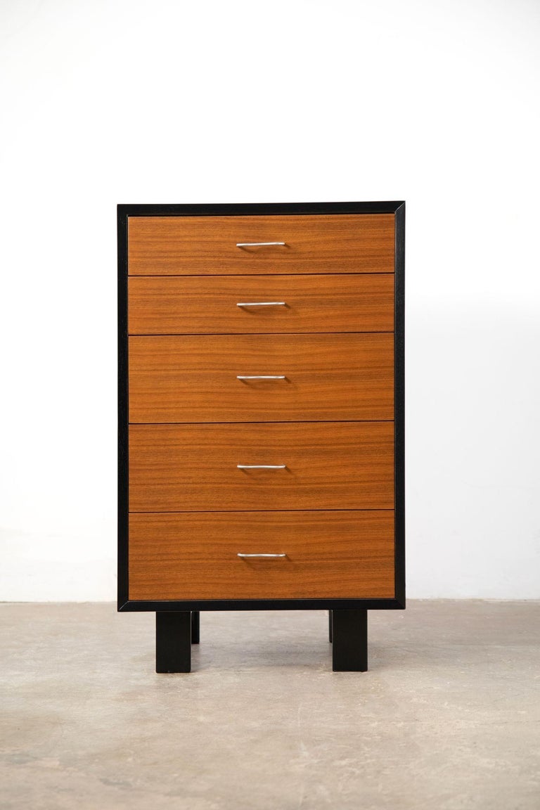 Five Drawer Tall Chest & Two Door Cabinet Server by George Nelson