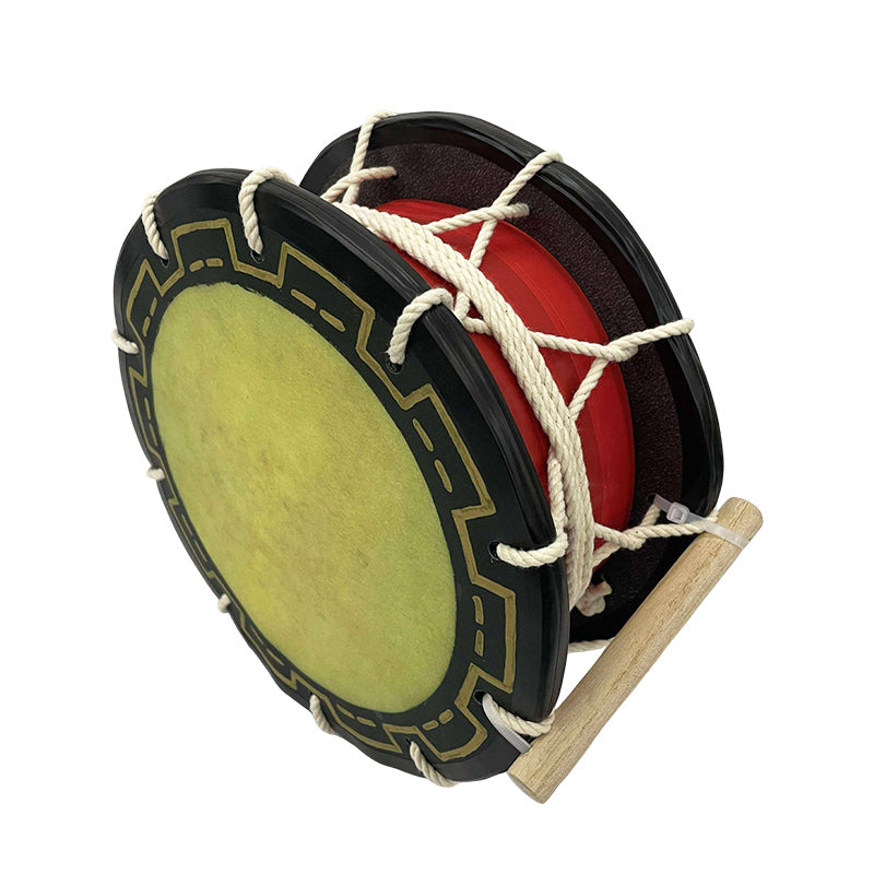 締め太鼓 24cm【手持ち取っ手・バチ付き】チーガ2色 │ つは琉球店