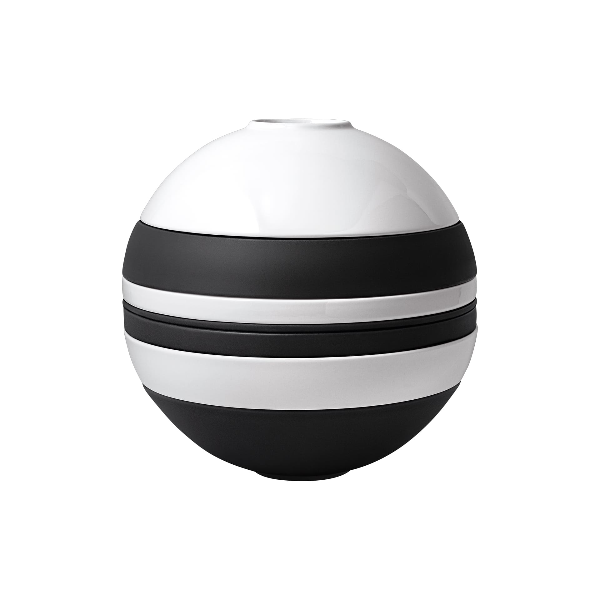 La Boule black white tableware set VilleroyBoch - 3F Home