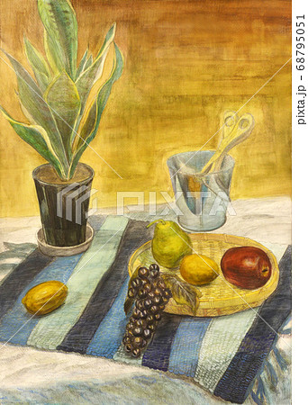 水彩の静物画のイラスト素材 [68795051] - PIXTA