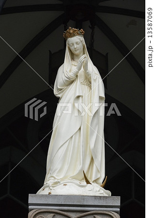 聖母マリア像（大浦天主堂／長崎県長崎市南山手町）の写真素材