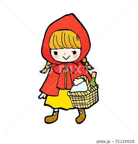 赤ずきんちゃんのイラスト単品のイラスト素材 [72120026] - PIXTA