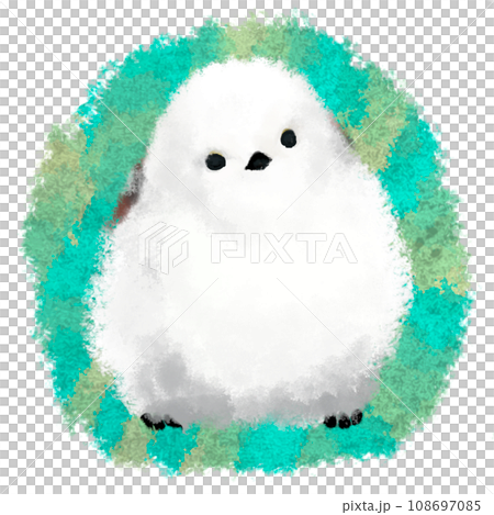 手描きの挿絵 かわいいシマエナガのイラスト素材 [108697085] - PIXTA