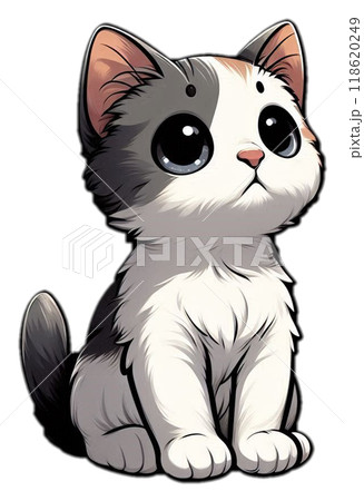 見上げる猫のイラスト素材 [118620249] - PIXTA