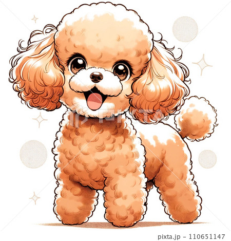 トイプードルのイラスト素材 [110651147] - PIXTA